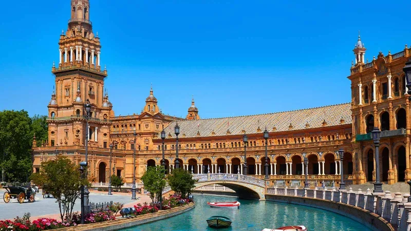 Historic Andalusian architecture in Seville